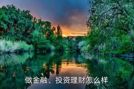 做金融、投資理財(cái)怎么樣