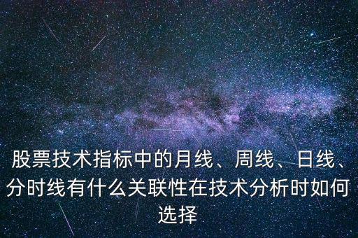 股票技術(shù)指標(biāo)中的月線、周線、日線、分時(shí)線有什么關(guān)聯(lián)性在技術(shù)分析時(shí)如何選擇
