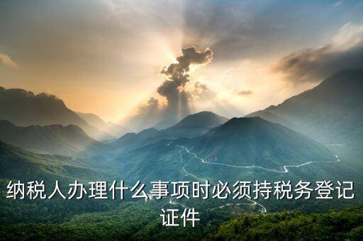 什么人需要稅務(wù)登記，哪些納稅人應(yīng)當(dāng)辦理稅務(wù)登記