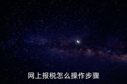 在國家稅務(wù)局網(wǎng)上如何報稅，網(wǎng)上報稅怎么操作步驟