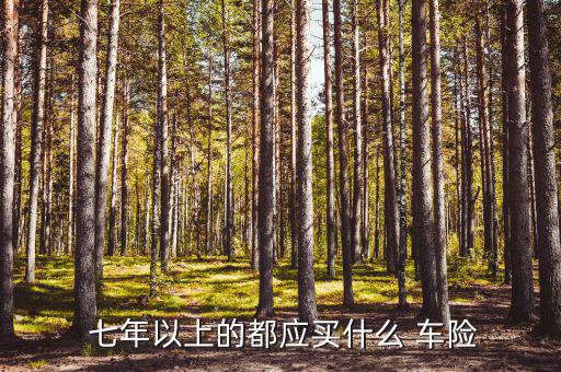 七年的車(chē)險(xiǎn)怎么買(mǎi),新車(chē)除了強(qiáng)制保險(xiǎn)最好買(mǎi)以下幾種保險(xiǎn)