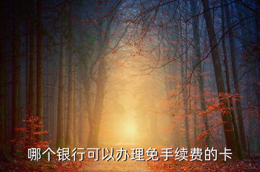 什么銀行的卡不用工本費(fèi)，哪種銀行卡辦理時(shí)不需要工本費(fèi)和年費(fèi)